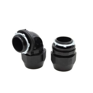 Liquid-tight Connectors, Available in Straight, 45°, and 90° angles.