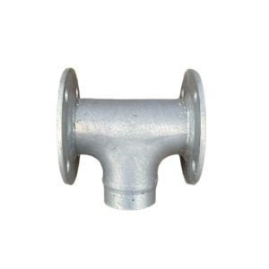 Galvanized Reducing Tee FL x FL x FPT