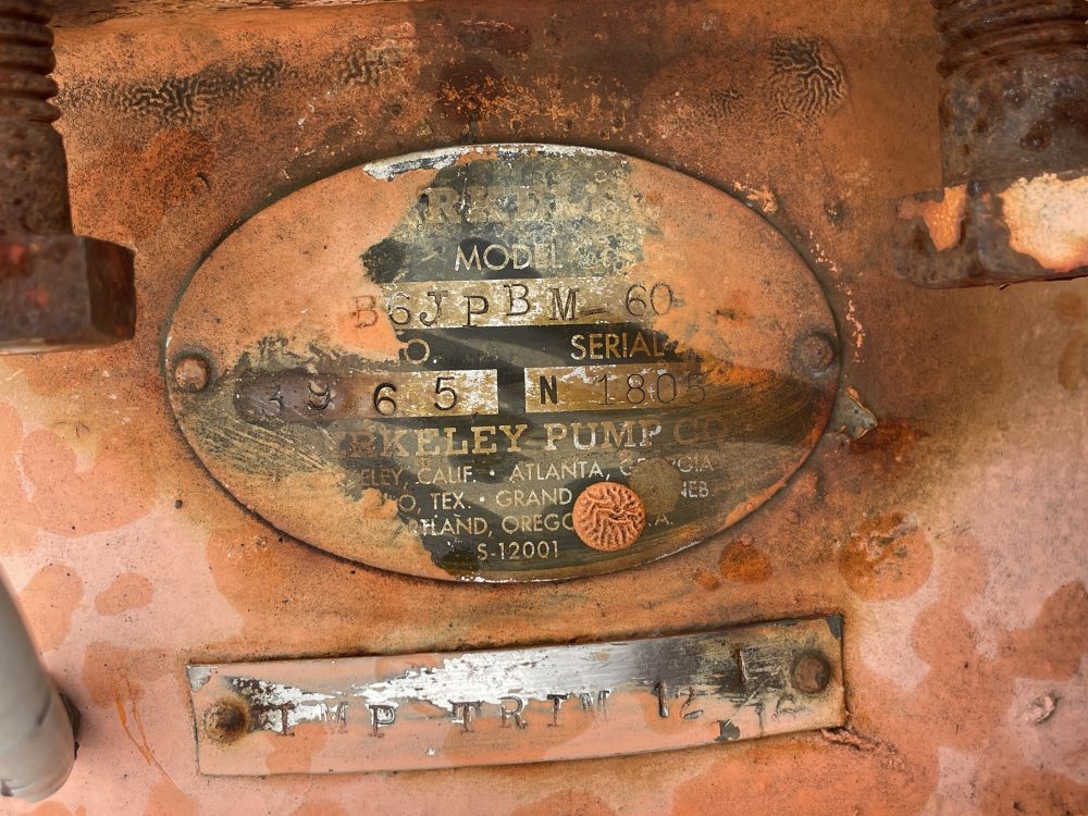 Used Berkeley Pump and motor - Image 2