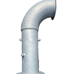 Bottom Pivot Elbow with Coupler, Galvanized