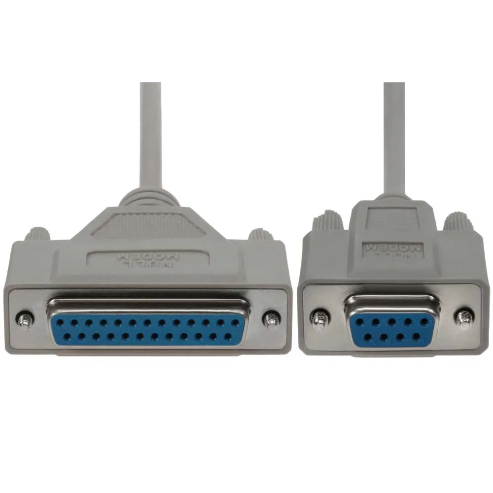 Null Modem Cable – DB9 Female to Female, 3 Ft Shielded