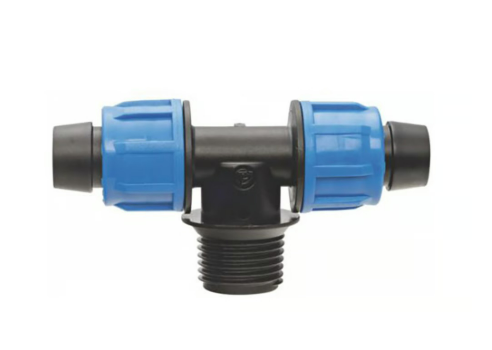 Netafim TWD Twist-Lock Tee for FlexNet, 1/2 Inch MPT