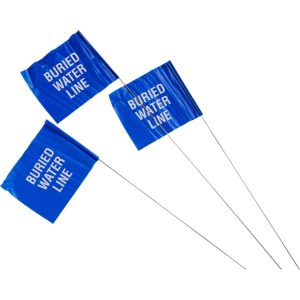 Blue Wire Flag - Water Line